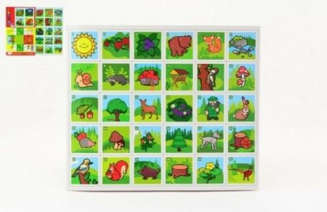 Pexeso papírové Moje první zvířátka lesní MPZ společenská hra 27x23cm - obrázek 1