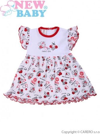 Kojenecké šaty New Baby Beruška, Bílá, 86 (12-18m) - obrázek 1