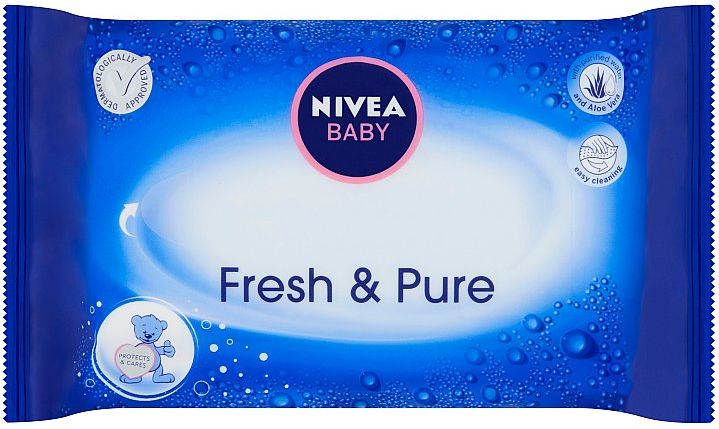 Nivea Baby ubrousky Pure&Fresh 63 ks - obrázek 1