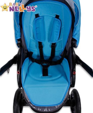 Baby Nellys Vložka do kočárku Baby Nellys ® - modrá/tyrkys - obrázek 3
