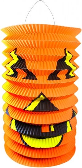 RAPPA Lampion Haloween, 15 cm se svítící hůlkou 39 cm - obrázek 2