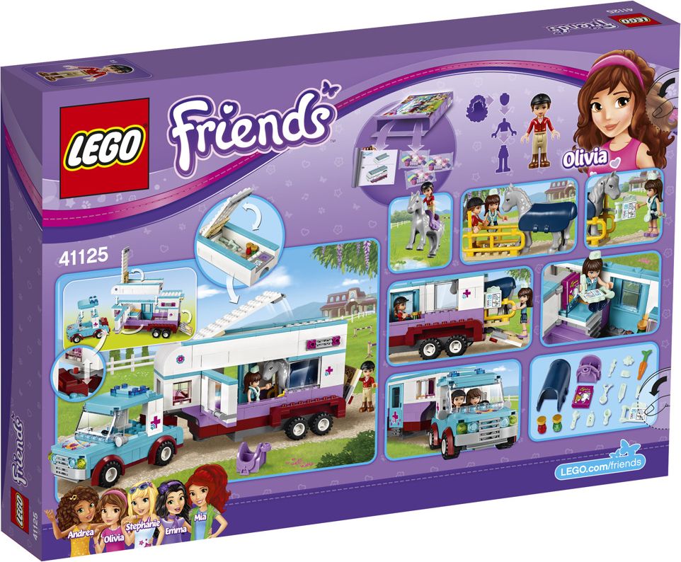 LEGO Friends Veterinářský přívěs s koněm - obrázek 3