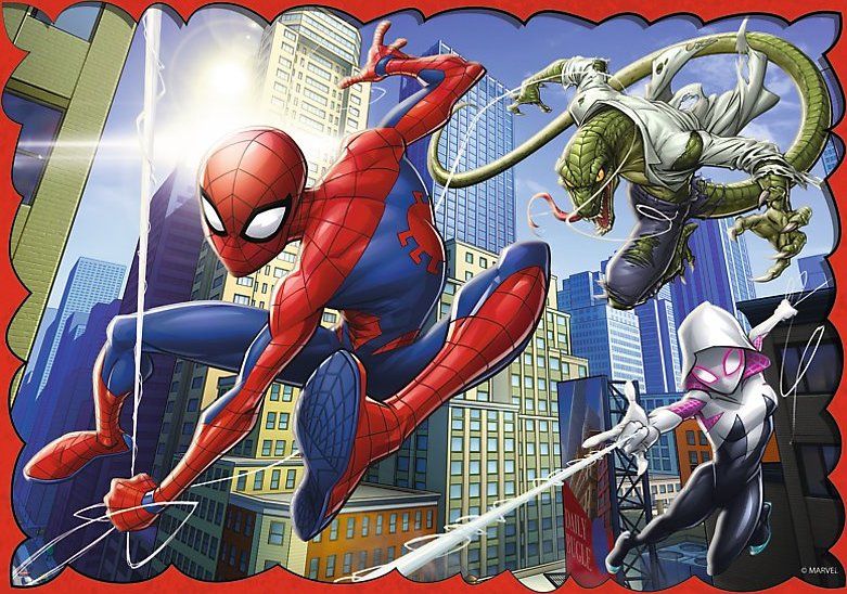 TREFL Puzzle Spiderman: V pavoučí síti 4v1 (35,48,54,70 dílků) - obrázek 3