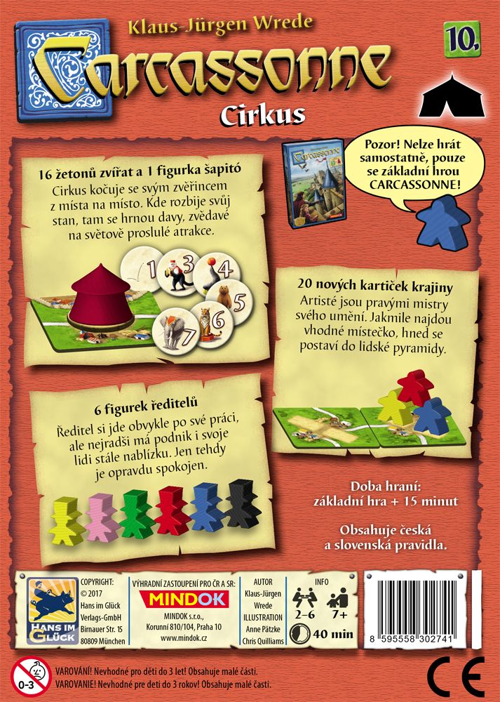 Mindok Carcassonne 2. edice: Cirkus - obrázek 3