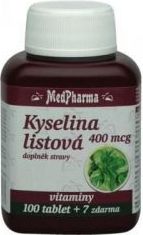 Medpharma Kyselina listová 400 mcg 107 tablet - obrázek 1