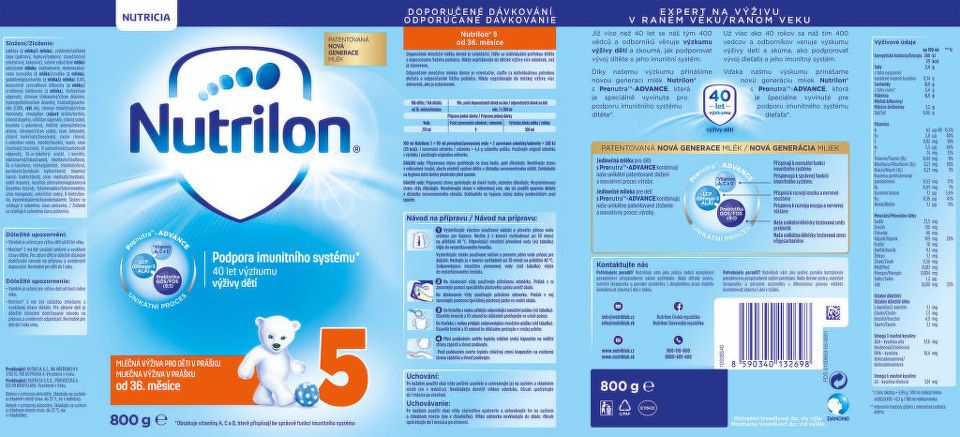 Nutricia Nutrilon 5 800g - balení 4 ks - obrázek 2