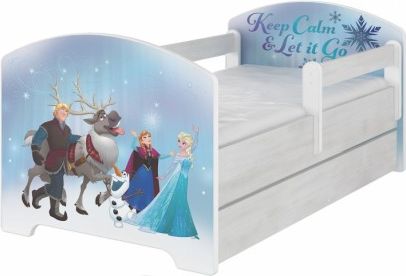 Dětská postel Disney s šuplíkem - Frozen, Rozměry 140x70 - obrázek 1