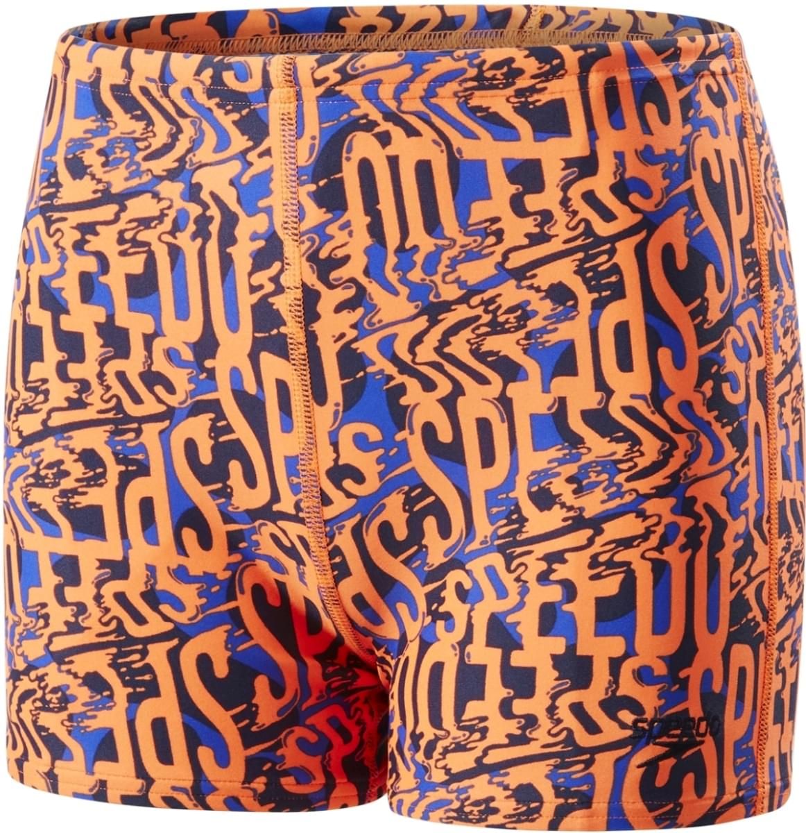 Speedo Electric Spritz Allover Aquashort - amparo blue/navy/fluo orange 128 - obrázek 1