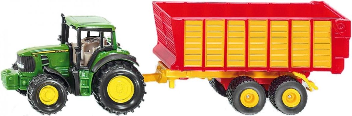 SIKU John Deere 7530 s přívěsem na siláž 1:87 - obrázek 1