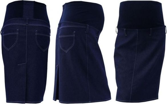 Gregx Těhotenská sukně jeans SOMI - jeans - obrázek 1