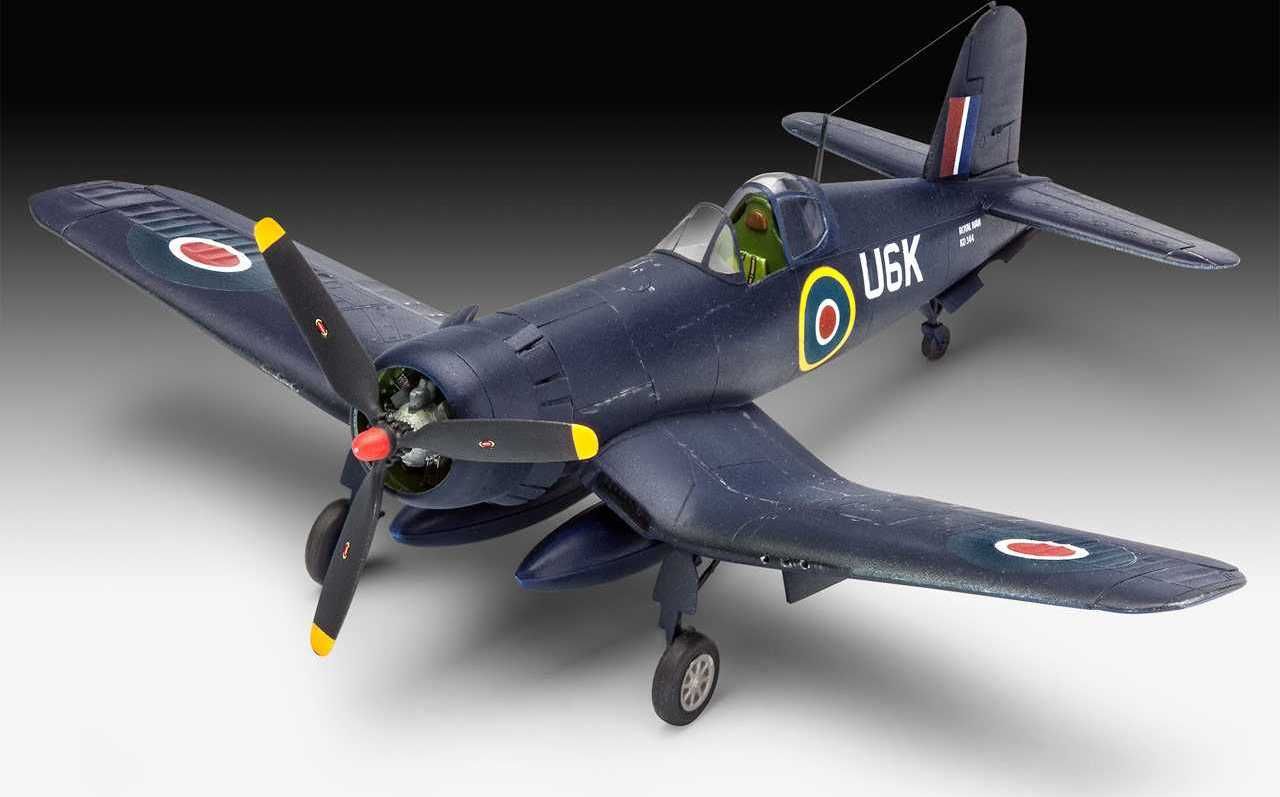 REVELL ModelSet letadlo 63917 - F4U-1B Corsair Royal Navy (1:72) - obrázek 6