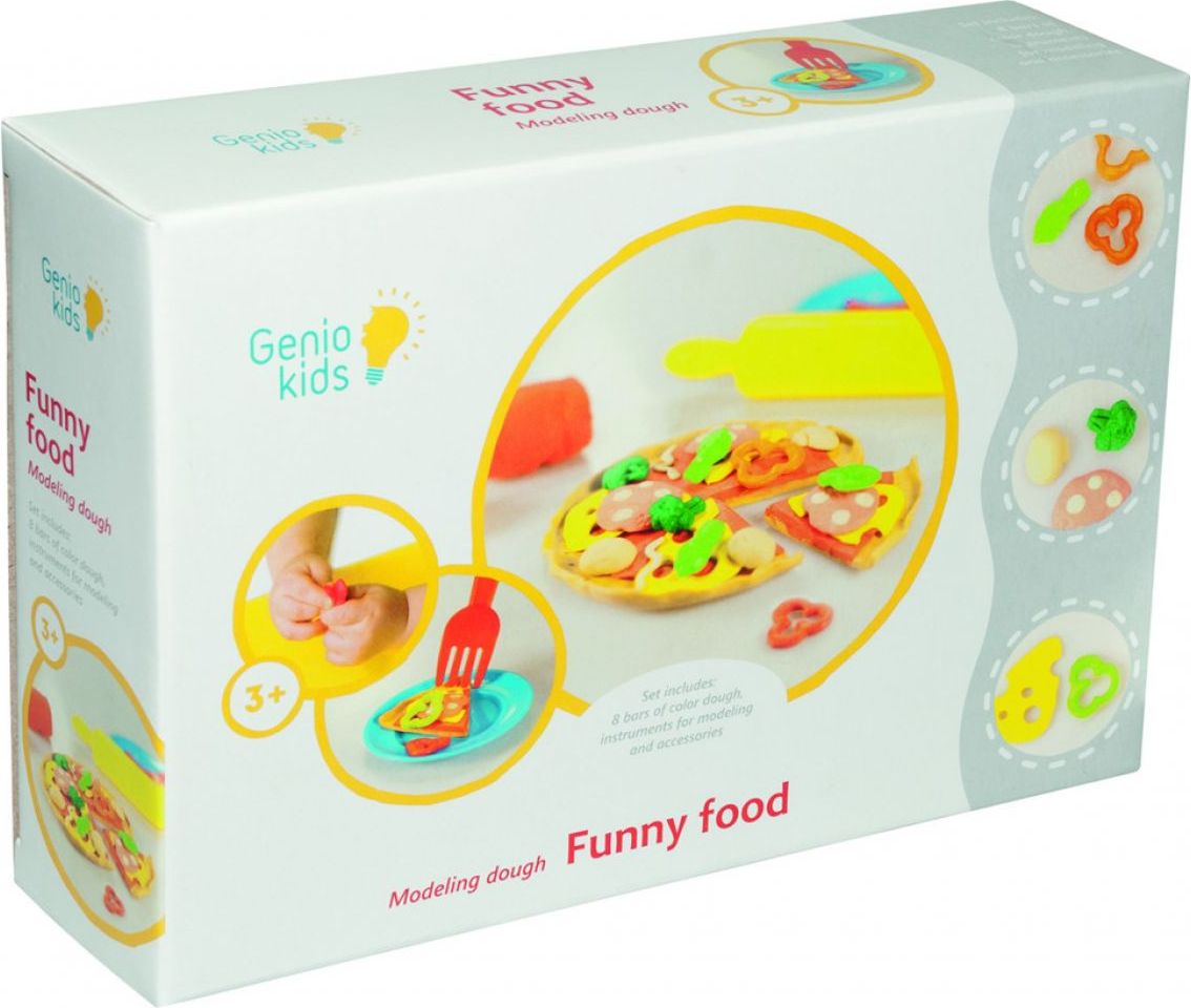 Alltoys Modelína kreativní sada Veselé jídlo Genio Kids - obrázek 1