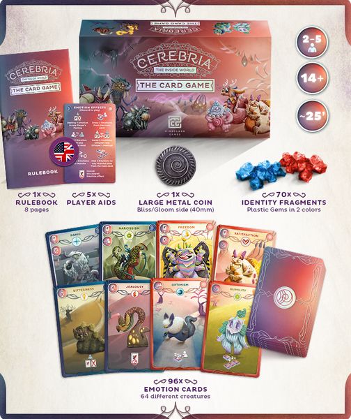 Mindclash Games Cerebria: The Inside World: Card Game - obrázek 2