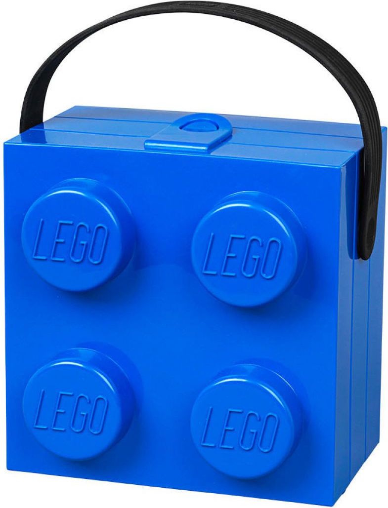 LEGO box s rukojetí modrý - obrázek 1