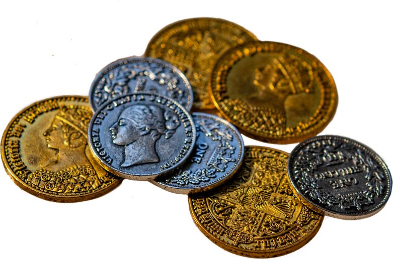 Phalanx Games Nanty Narking: 50 Victorian Metal Coins - obrázek 1