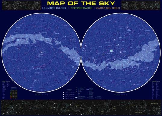 EUROGRAPHICS Puzzle Mapa nebe 1000 dílků - obrázek 1