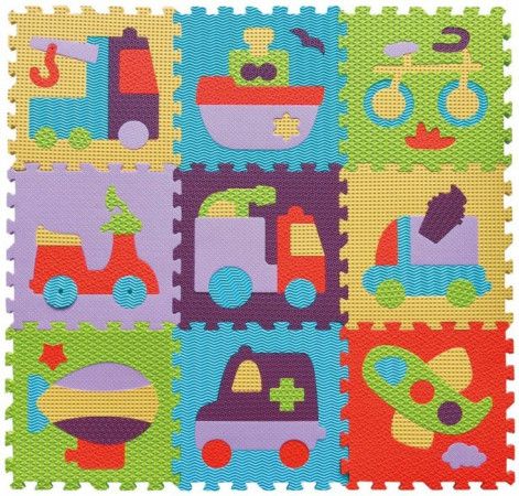 BABY GREAT Pěnové puzzle Barevná doprava SX (30x30) - obrázek 1