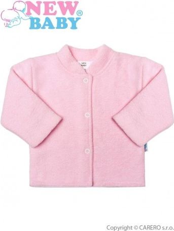 Kojenecký froté kabátek New Baby růžový, Růžová, 86 (12-18m) - obrázek 1