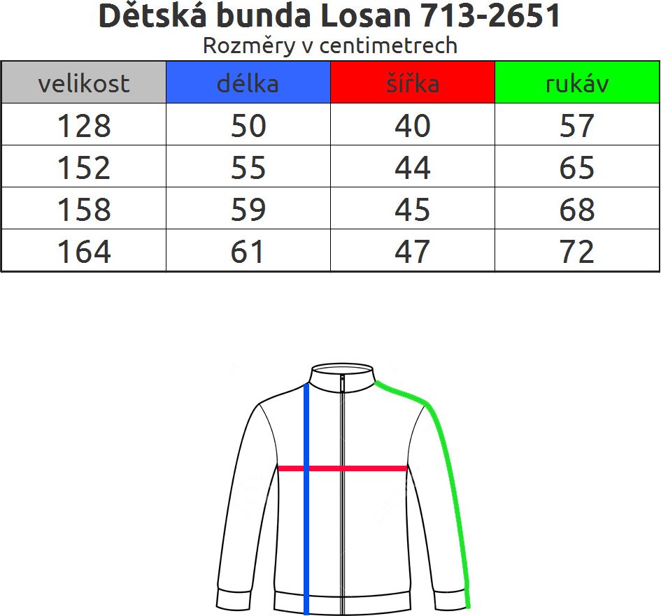 Dětská šusťáková bunda LOSAN modrá Velikost: 164 - obrázek 3