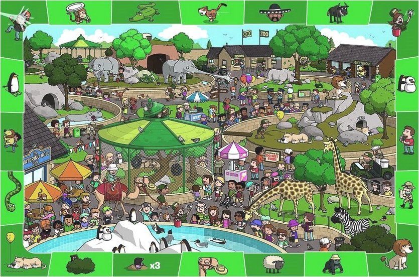 EUROGRAPHICS Puzzle Den v zoo 100 dílků - obrázek 1