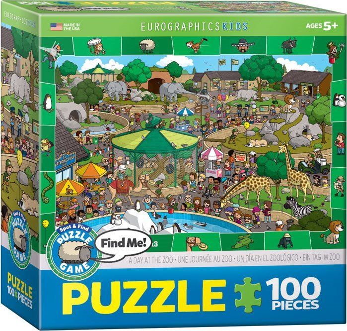 EUROGRAPHICS Puzzle Den v zoo 100 dílků - obrázek 2