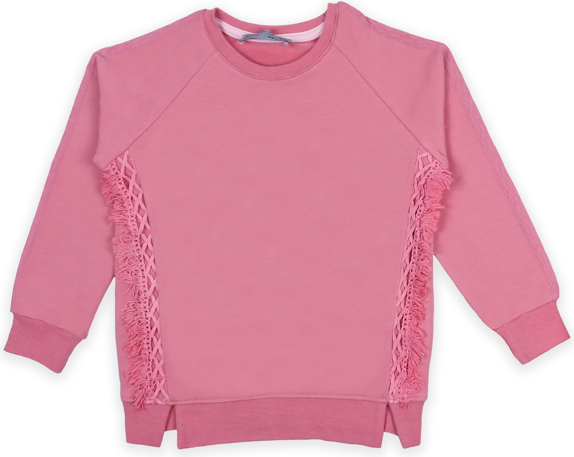 Krásná stylová mikina pro holky Cigit Kids 4-9 let - 110-116/Starorůžová/97% Přírodní bavlna, 3% Elastan - obrázek 1