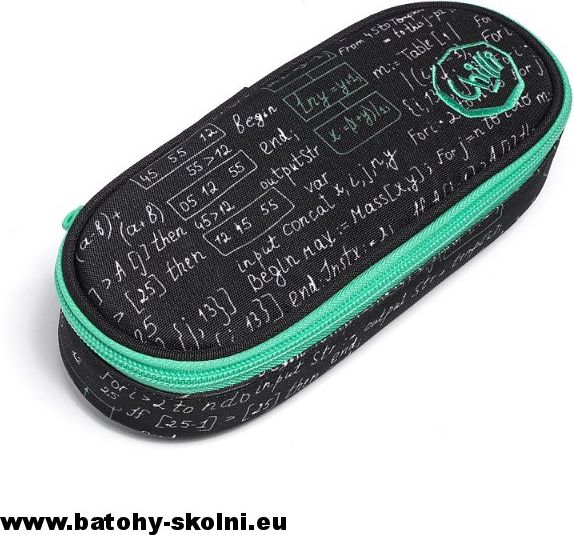 Studentský penál Topgal CHI 890 A Black Vzorečky - obrázek 2