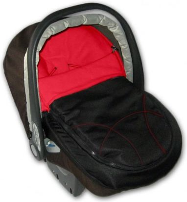 Ivemababy Fusak do autosedačky černá/červená IvemaBaby - obrázek 1