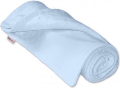 Dětská deka microfleece/bavlna modrá IvemaBaby - obrázek 1