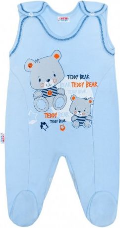 Kojenecké dupačky New Baby teddy modré, Modrá, 74 (6-9m) - obrázek 1
