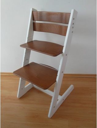 Klasik rostoucí židle Bílo - ořechová Jitro - obrázek 1