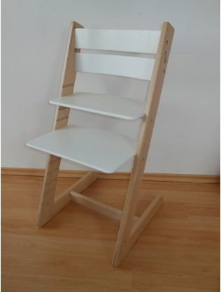 Klasik rostoucí židle Buk - bílá Jitro - obrázek 1
