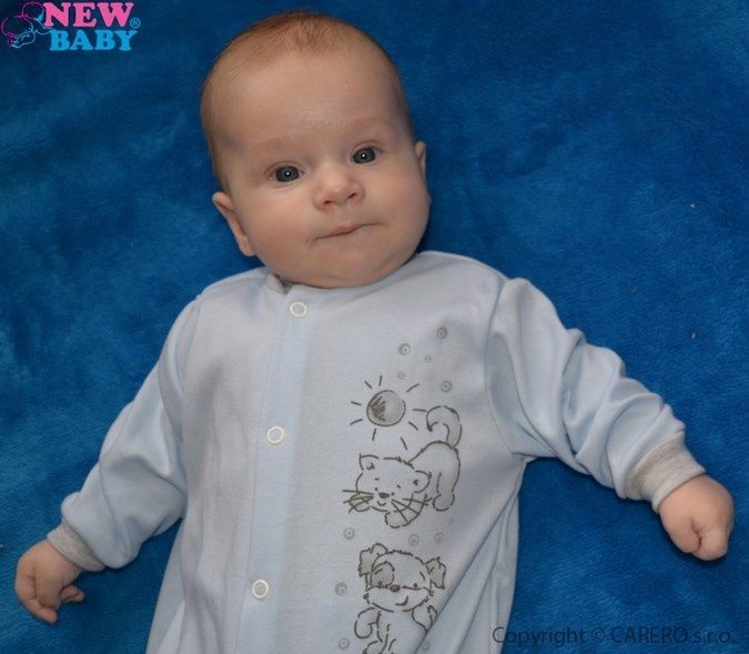Kojenecký overal New Baby Kamarádi modrý 62 (3-6m) - obrázek 3