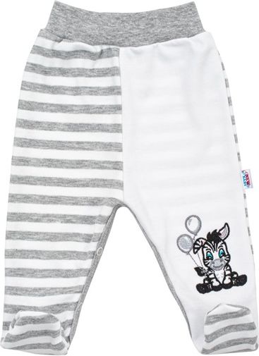 NEW BABY | New Baby Zebra exclusive | Kojenecké bavlněné polodupačky New Baby Zebra exclusive | Bílá | 56 (0-3m) - obrázek 1