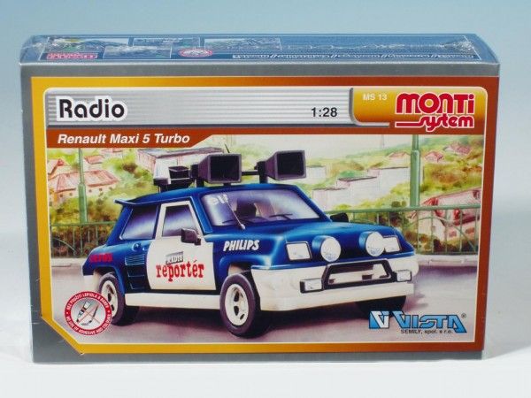 Stavebnice Monti 13 Radio Renault 1:28 v krabici 22x15x6cm - obrázek 1