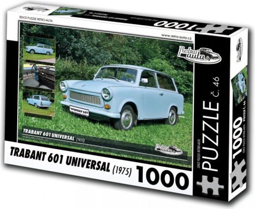 RETRO-AUTA Puzzle č. 46 Trabant 601 Universal (1975) 1000 dílků - obrázek 1