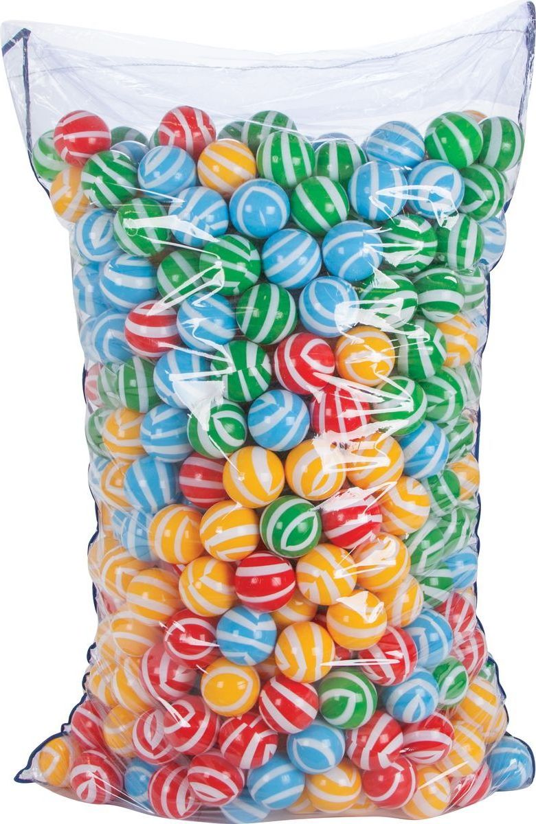 Pilsan Toys Pytel pruhovaných 7 cm míčků 100 ks - obrázek 1