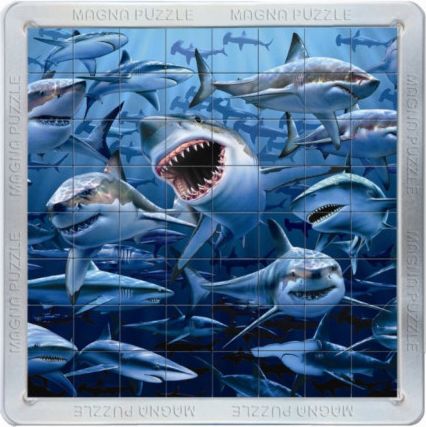 PIATNIK Magna 3D puzzle: Žraloci 64 dílků - obrázek 1