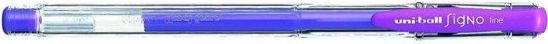 Gelové pero "UM-100", fialová, 0,7mm, s uzávěrem, UNI - obrázek 1