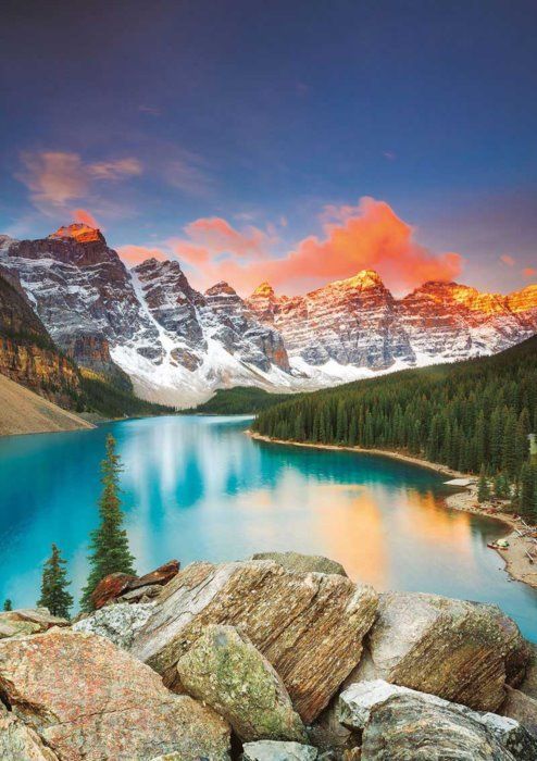 EDUCA Puzzle Jezero Moraine, Kanada 1000 dílků - obrázek 1