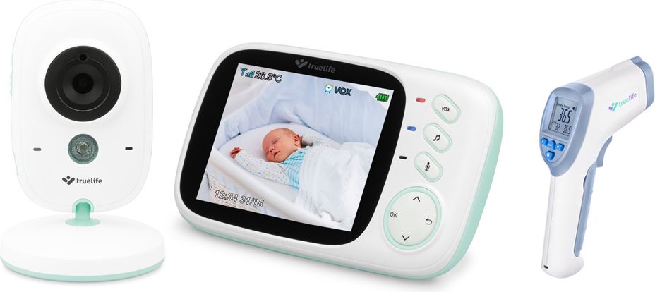 TRUELIFE Videochůvička NannyCam H32 + Teploměr Care Q7 - obrázek 1