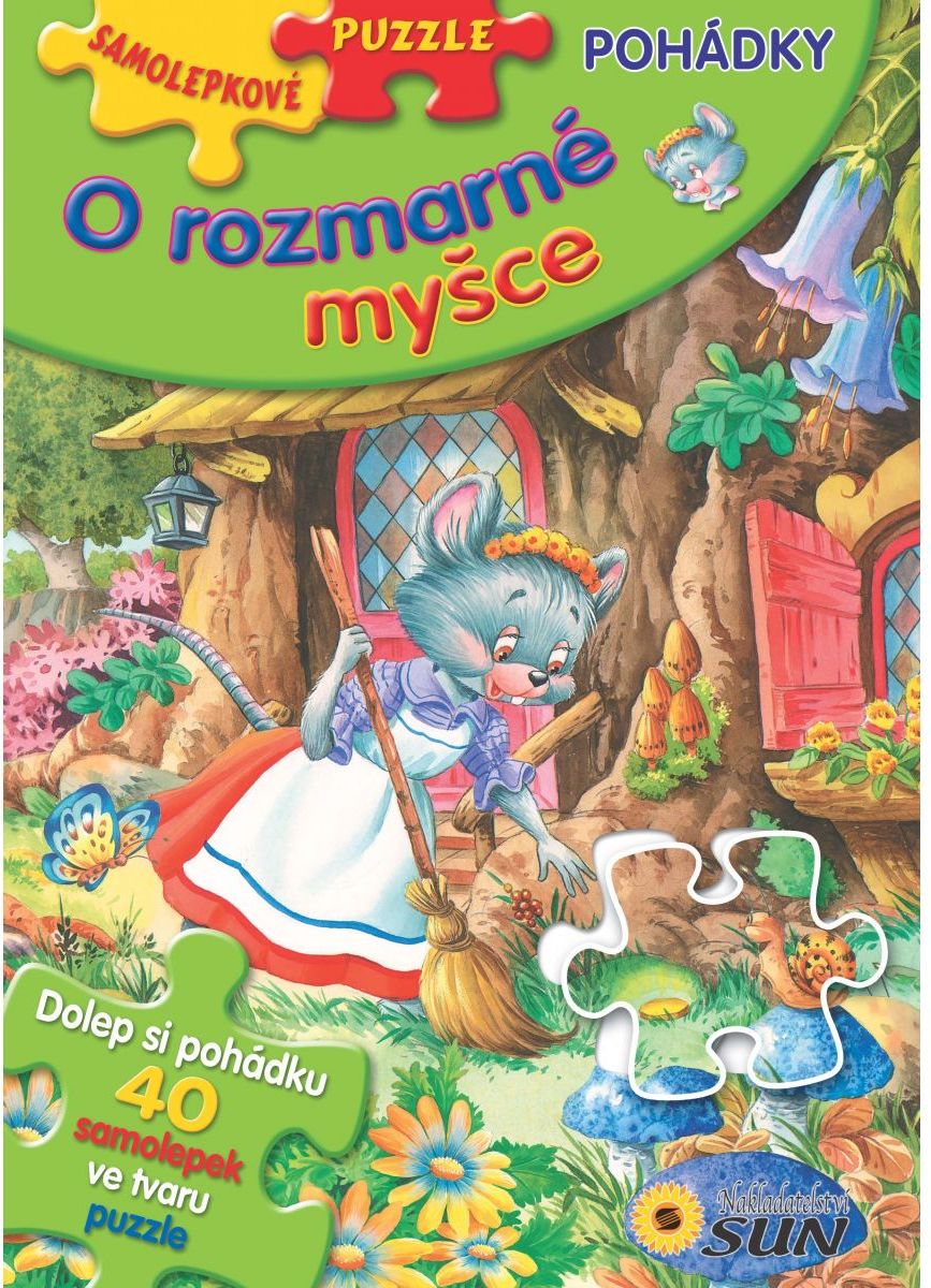 O rozmarné myšce - Samolepkové puzzle pohádky - obrázek 1
