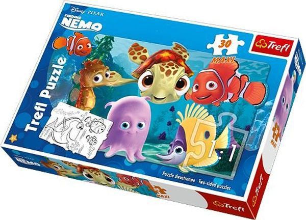 Trefl Maxi Puzzle Hledá se Nemo Oboustranné papír 30 dílků - obrázek 1