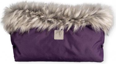 Beztroska Rukávník na kočárek s kožešinou Plum - obrázek 1