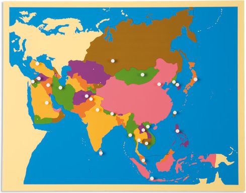 Puzzle – mapa Asie - obrázek 1