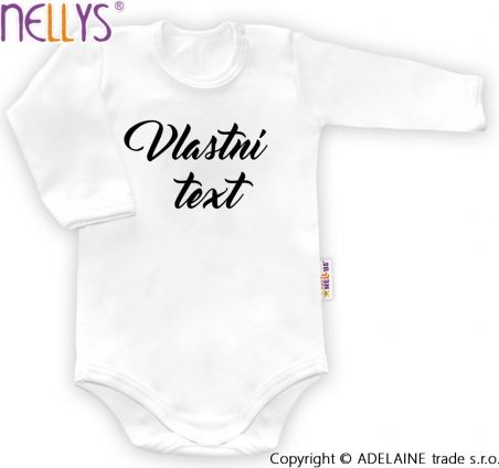 Baby Dejna Body s vlastním textem - bílé - obrázek 1