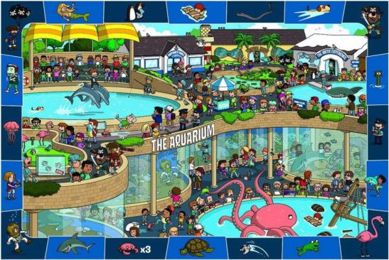 EUROGRAPHICS Puzzle Bláznivé akvárium 100 dílků - obrázek 1