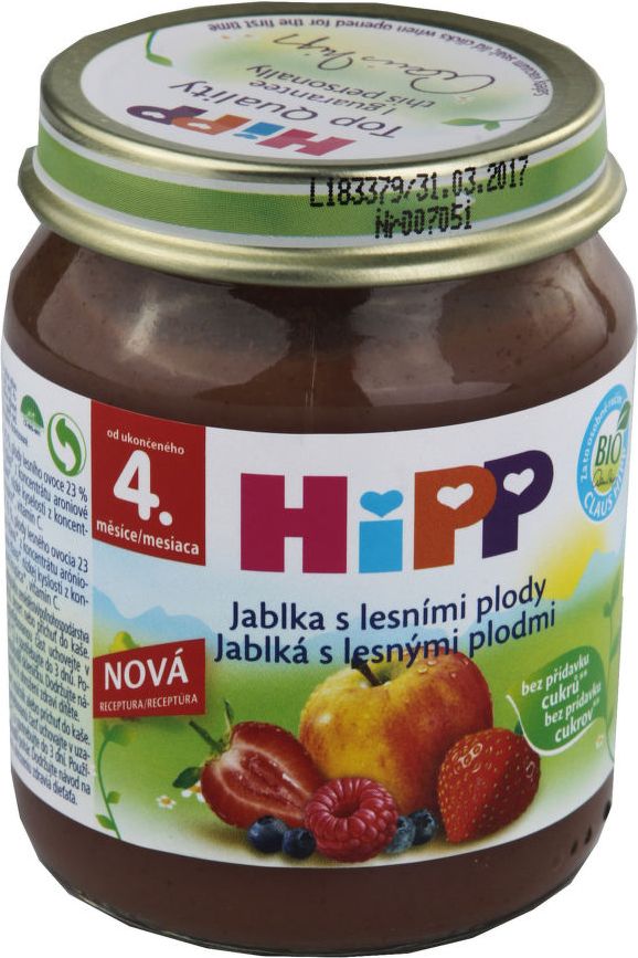 HiPP OVOCE BIO Jablka s lesními plody 125g - obrázek 1