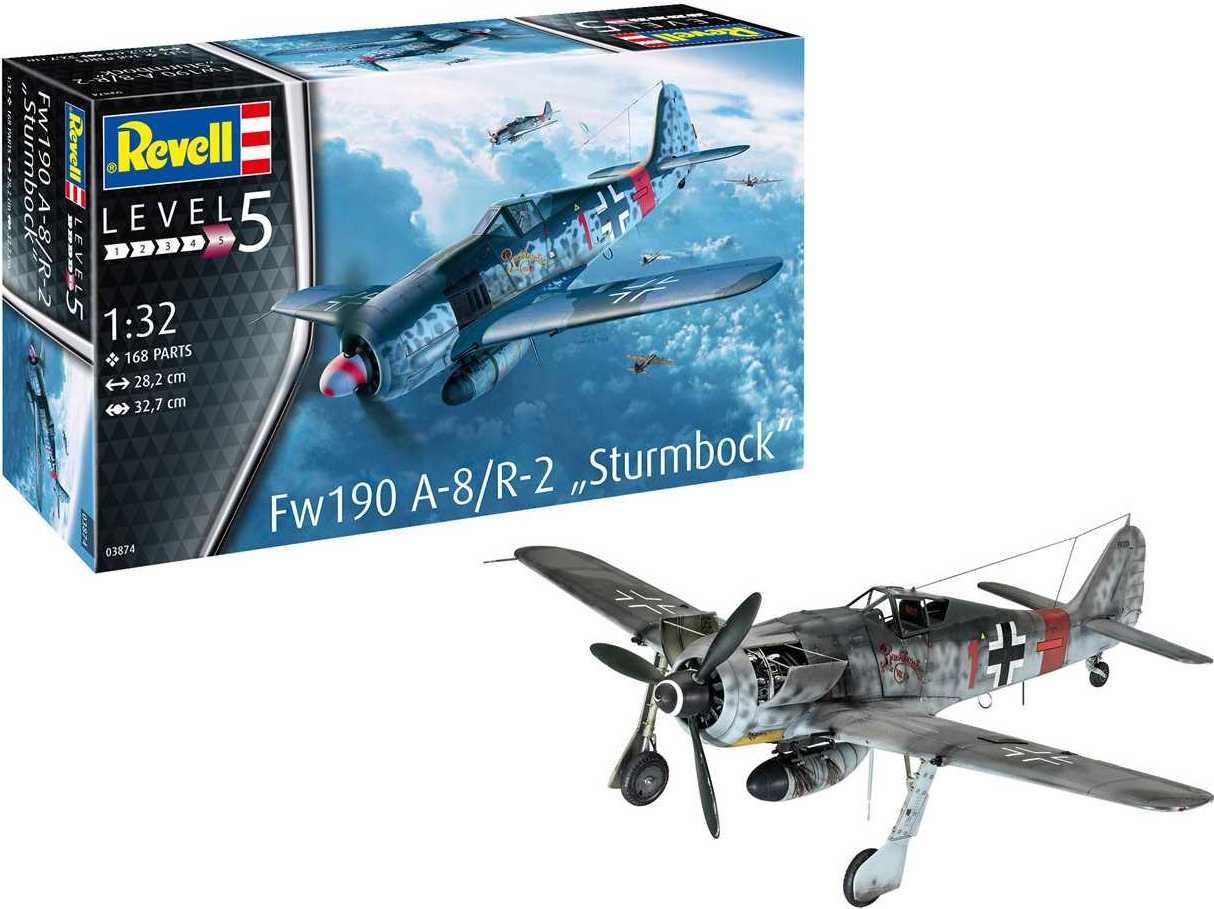 REVELL Plastic ModelKit letadlo 03874 - Fw190 A-8 "Sturmbock" (1:32) - obrázek 11