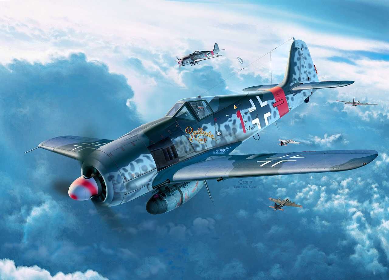 REVELL Plastic ModelKit letadlo 03874 - Fw190 A-8 "Sturmbock" (1:32) - obrázek 12